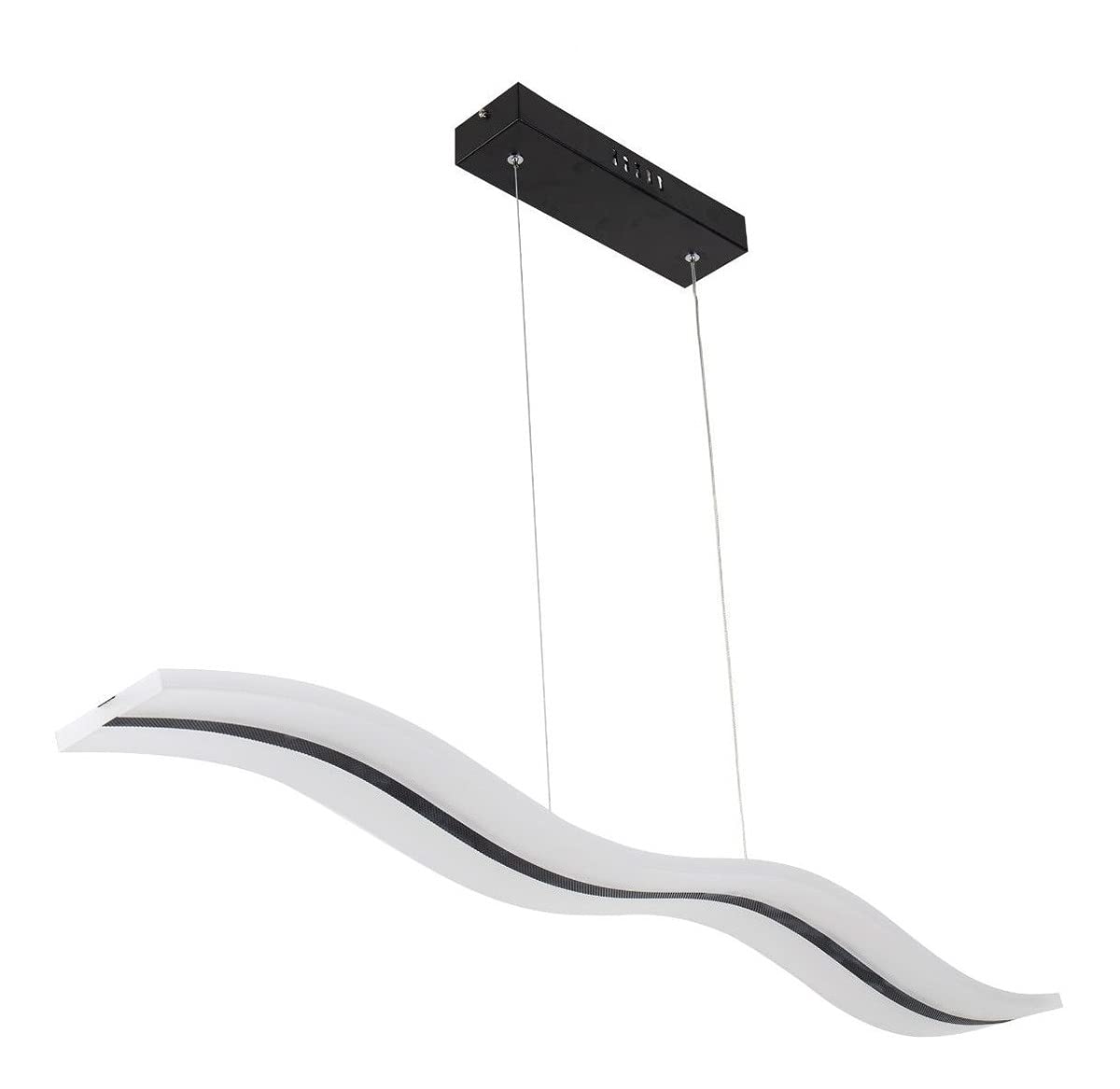 Candil De Led Colgante Modernista Negro (dimeable 3000°k-6000°k)