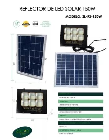 Reflector Solar De Led 150w