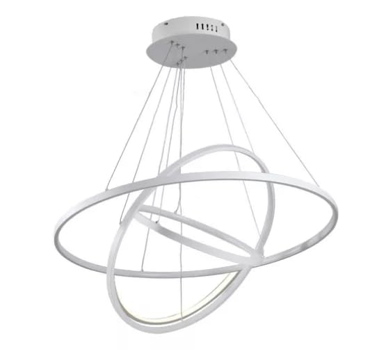 Candil De Led Planet Colgante Modernista Blanco