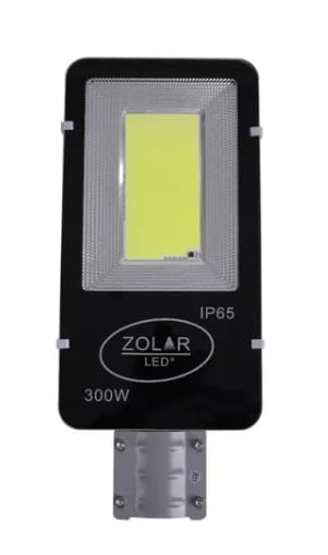 Lampara De Led Suburbana Solar 300w Cob (alumbrado Publico) Color Gris