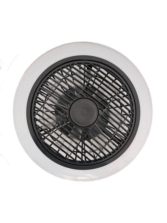 Lampara Con Ventilador Para Techo Compatible Android-ios NEGRO
