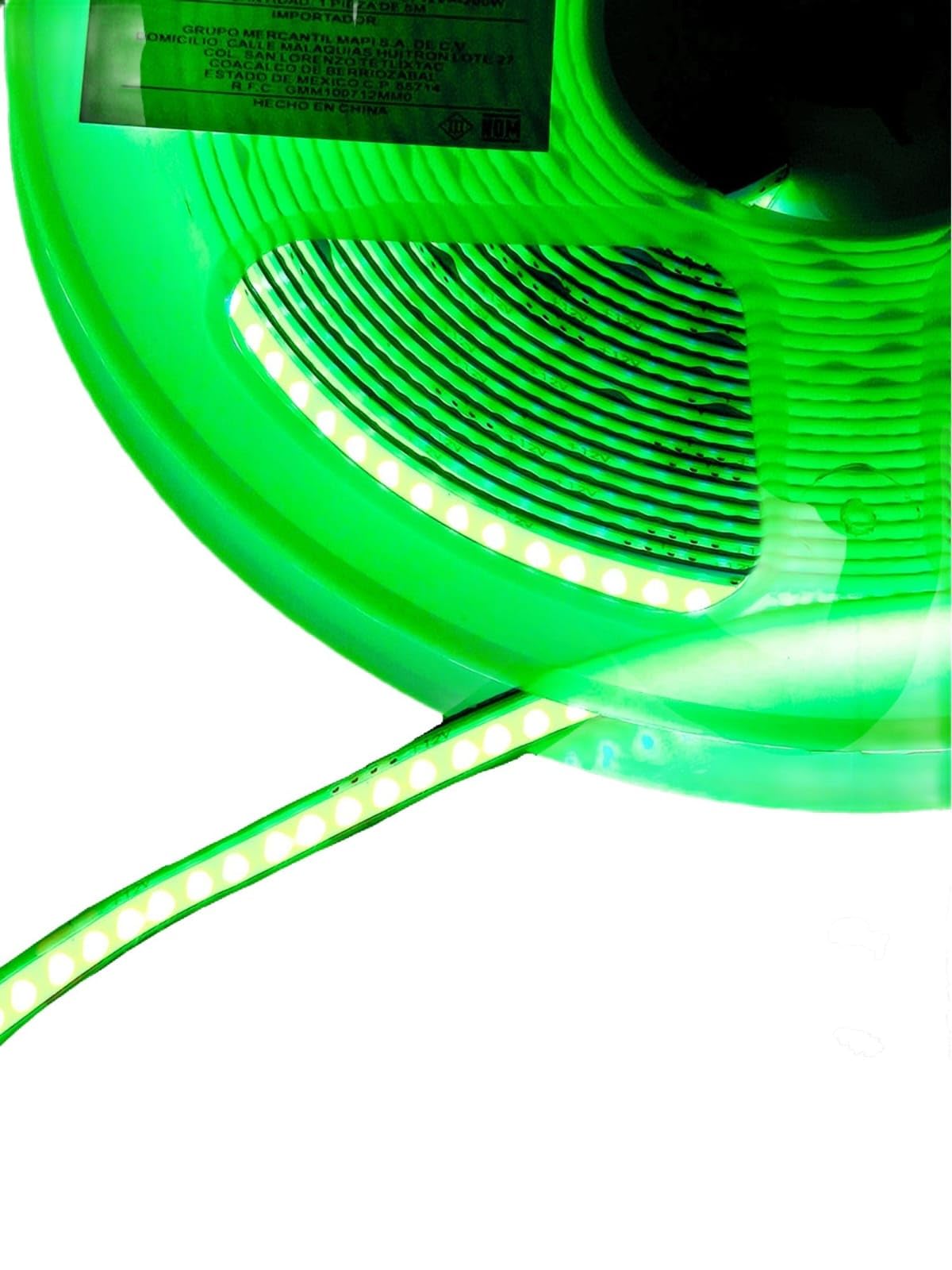Tira Led Cob 5 Mts 12v Verde