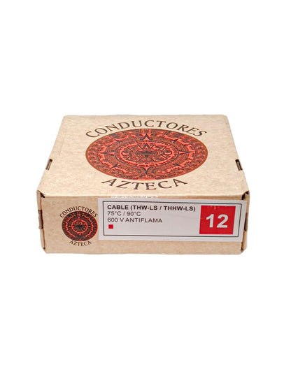 Genérico Cable Thw Azteca Cal 12 (100% Cobre) ROJO