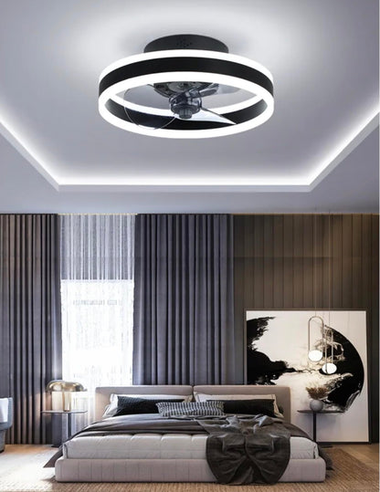 LAMPARA DE LED CON VENTILADOR NEGRO 150W
