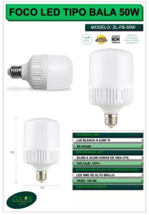 Foco Bala 50w