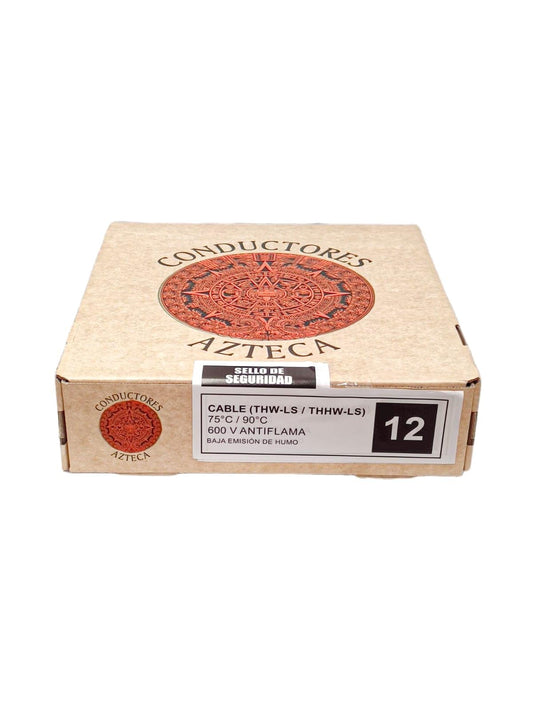 Genérico Cable Thw Azteca Cal 12 (100% Cobre) NEGRO
