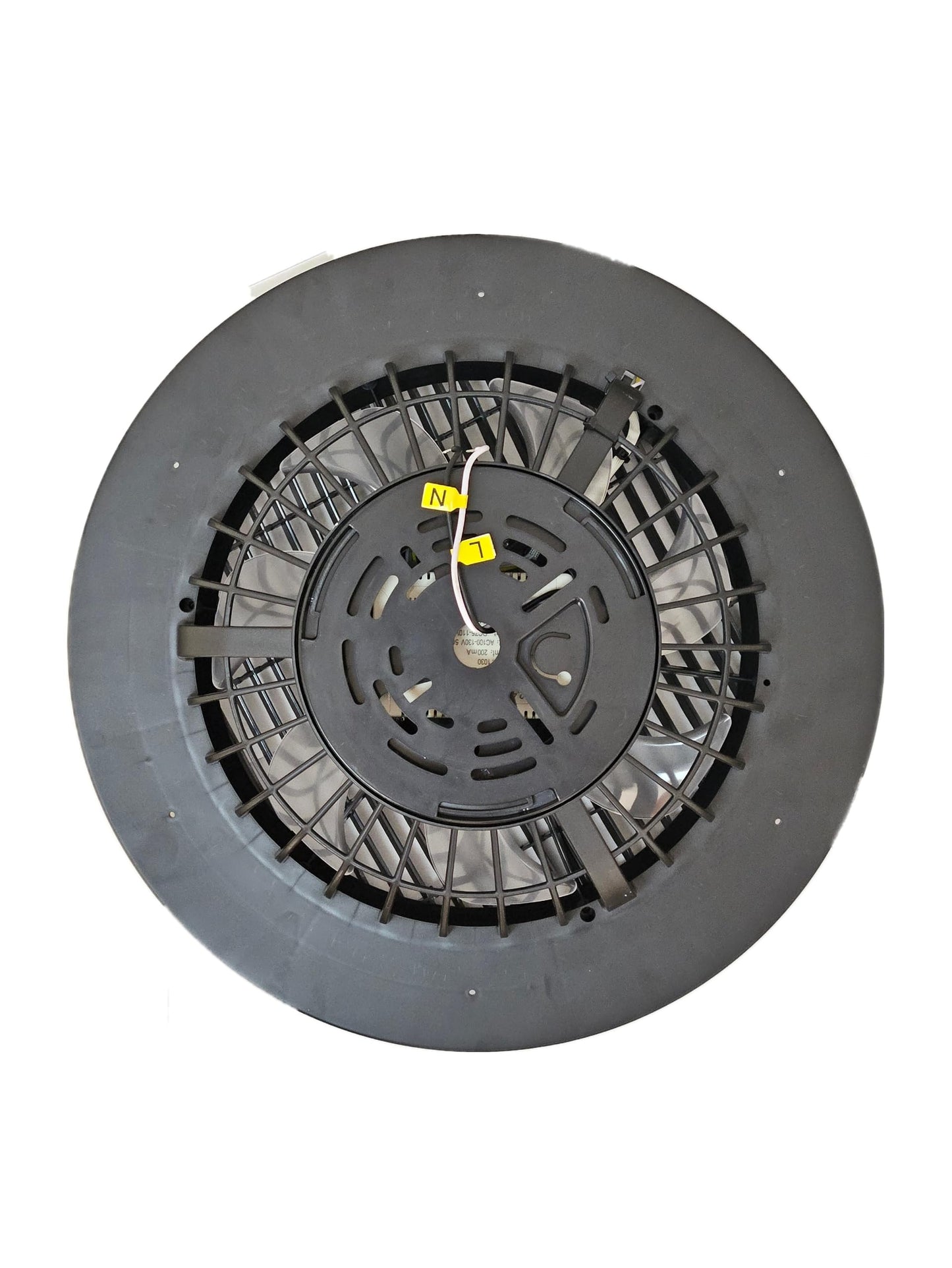 Lampara Con Ventilador Para Techo Compatible Android-ios NEGRO