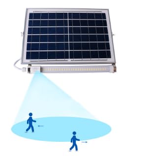 Genérico TUBO DE LED CON PANEL SOLAR 200W