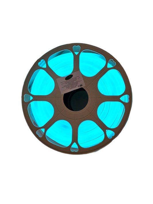Manguera Neon Flex 25 Mts Azul Ice