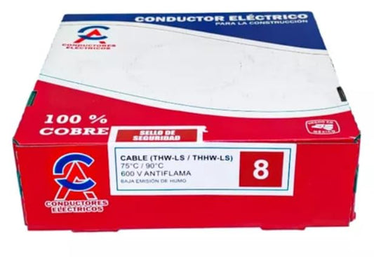 Genérico Cable Thw Cal 08 (100% Cobre) ROJO