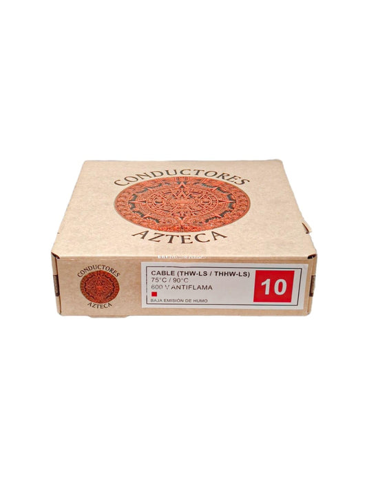 Genérico Cable Thw Azteca Cal 10 (100% Cobre) ROJO