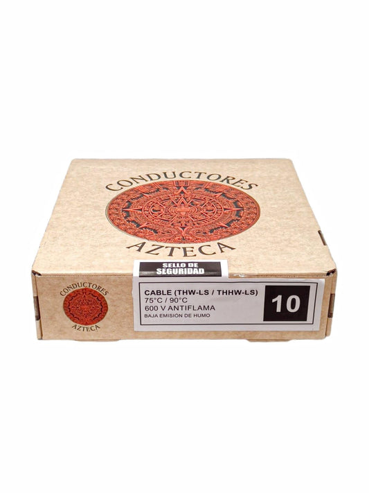 Genérico Cable Thw Azteca Cal 10 (100% Cobre) NEGRO