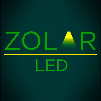 Lampara Suburbana Solar 300w (incluye Tubo) Zolar Led Gris 50 cm x 21 cm x 8 cm Exterior LED Rústico Floodlight Montaje en poste