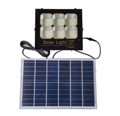 Reflector De Led 200w Con Panel Solar