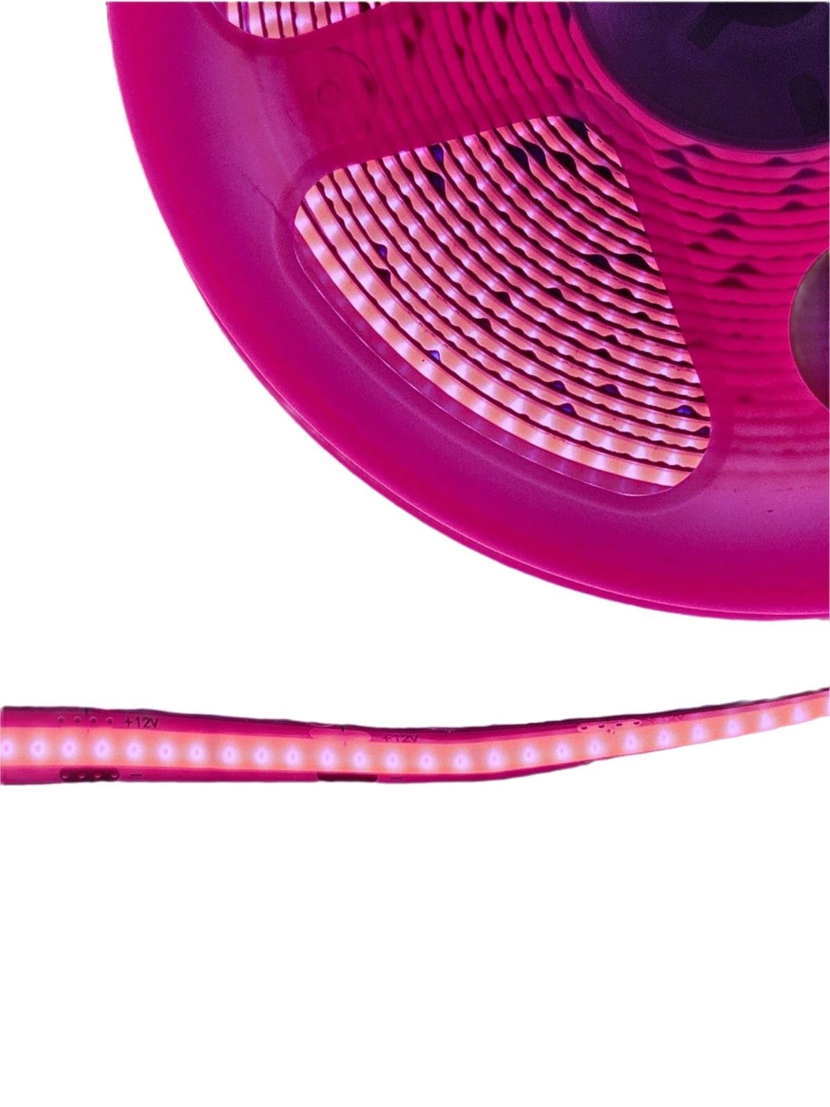 Tira Led Cob 5 Mts 12v Rosa