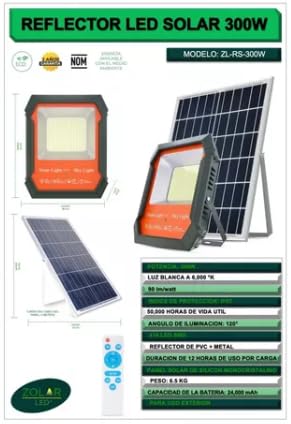 Genérico Reflector Solar De Led 300w