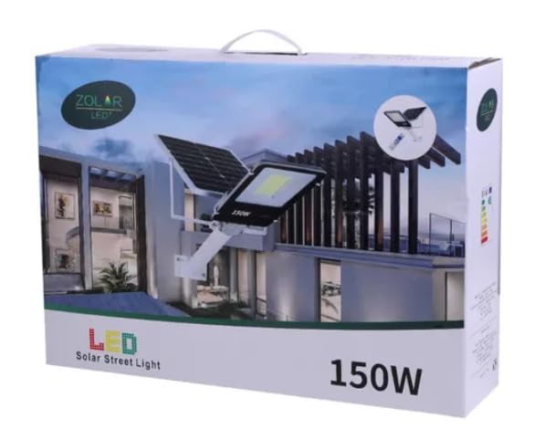 Lampara De Led Suburbana Solar 150w Cob (alumbrado Publico)