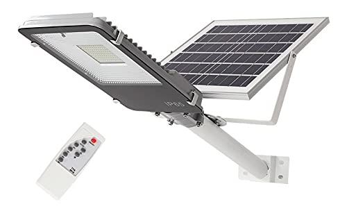 Lampara Suburbana Solar 300w (incluye Tubo) Zolar Led Gris 50 cm x 21 cm x 8 cm Exterior LED Rústico Floodlight Montaje en poste