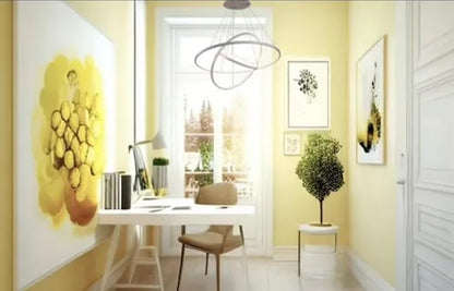 Candil De Led Planet Colgante Modernista Blanco