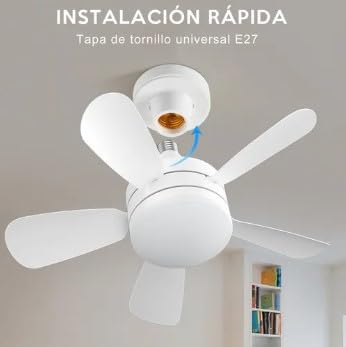 Lampara Ventilador De Techo 75w P/Socket
