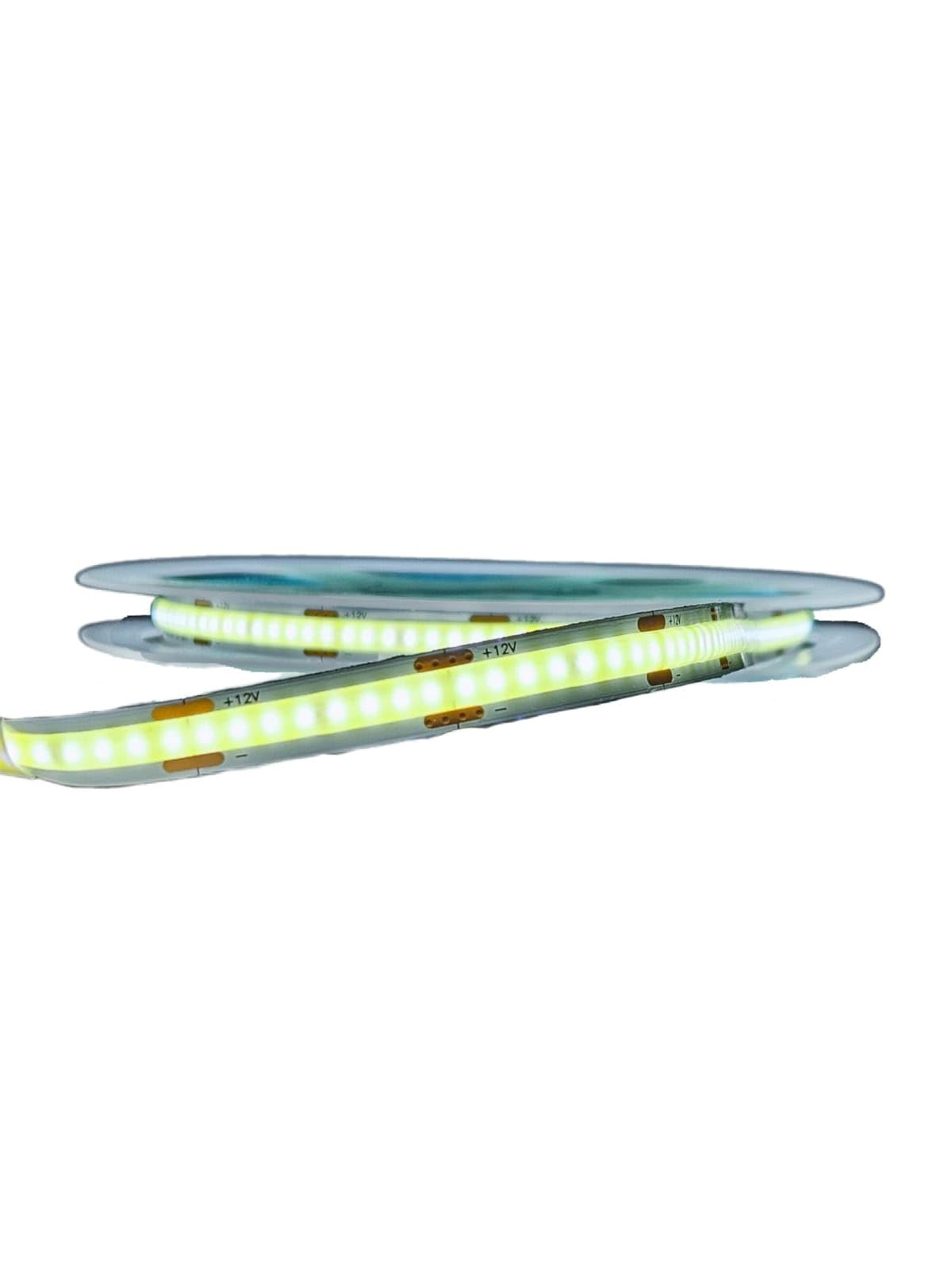 Tira Led Cob 5 Mts 12v Blanco Frío