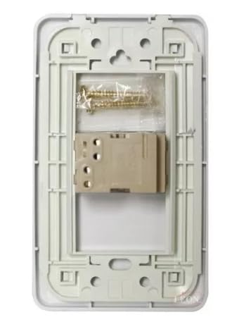 Placa Blanca Con Boton Timbre Leon 118