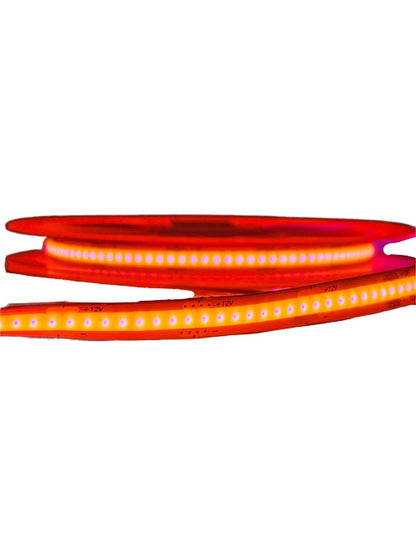 Tira Led Cob 5 Mts 12v Rojo