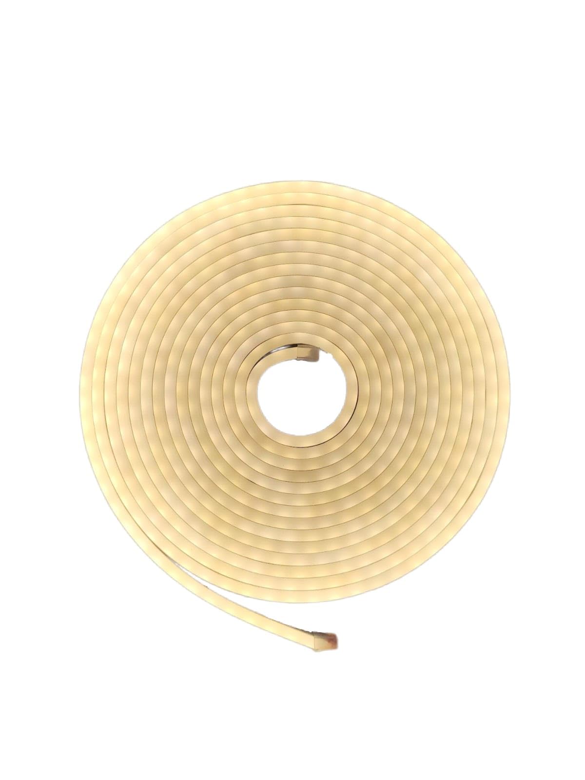 Genérico Tira De Led Neon Flex C/5 Mts (incluye Eliminador) Blanca calido