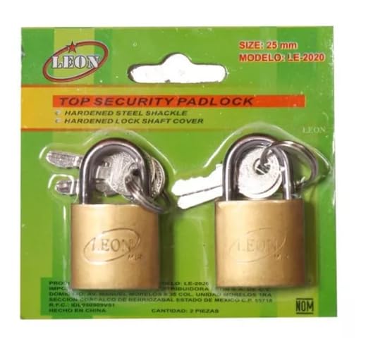 Candado Maletero Blister/2 Piezas (pack C/5 Blister)