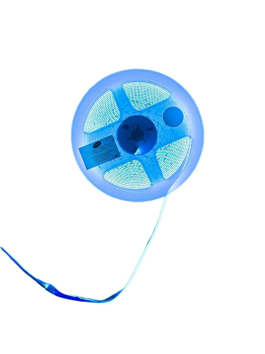 Tira Led Cob 5 Mts 12v Azul Ice