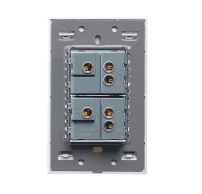 Placa Con 2 Contactos Cristal Aqua