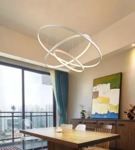 Candil De Led Planet Colgante Modernista Blanco