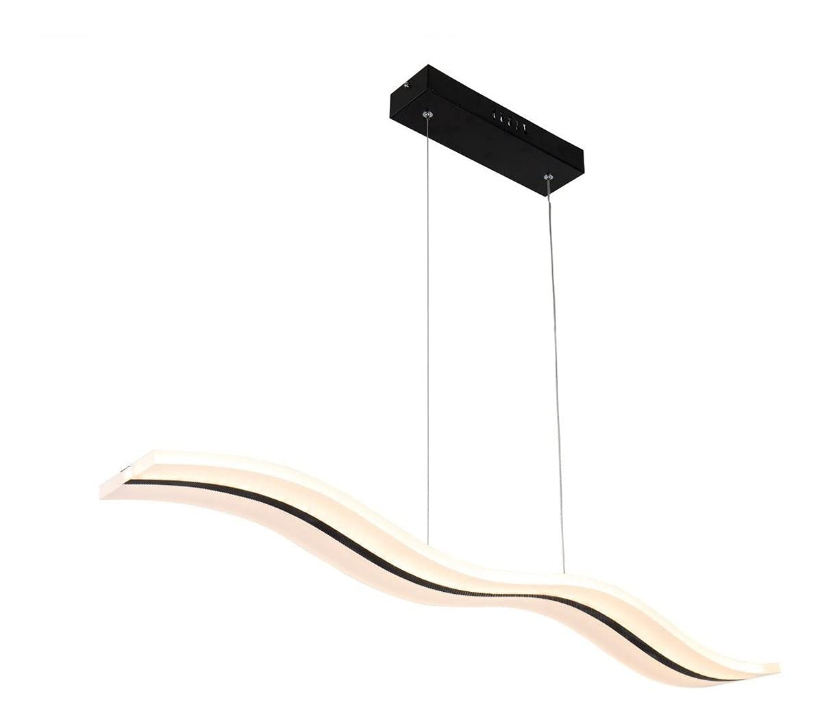Candil De Led Colgante Modernista Negro (dimeable 3000°k-6000°k)