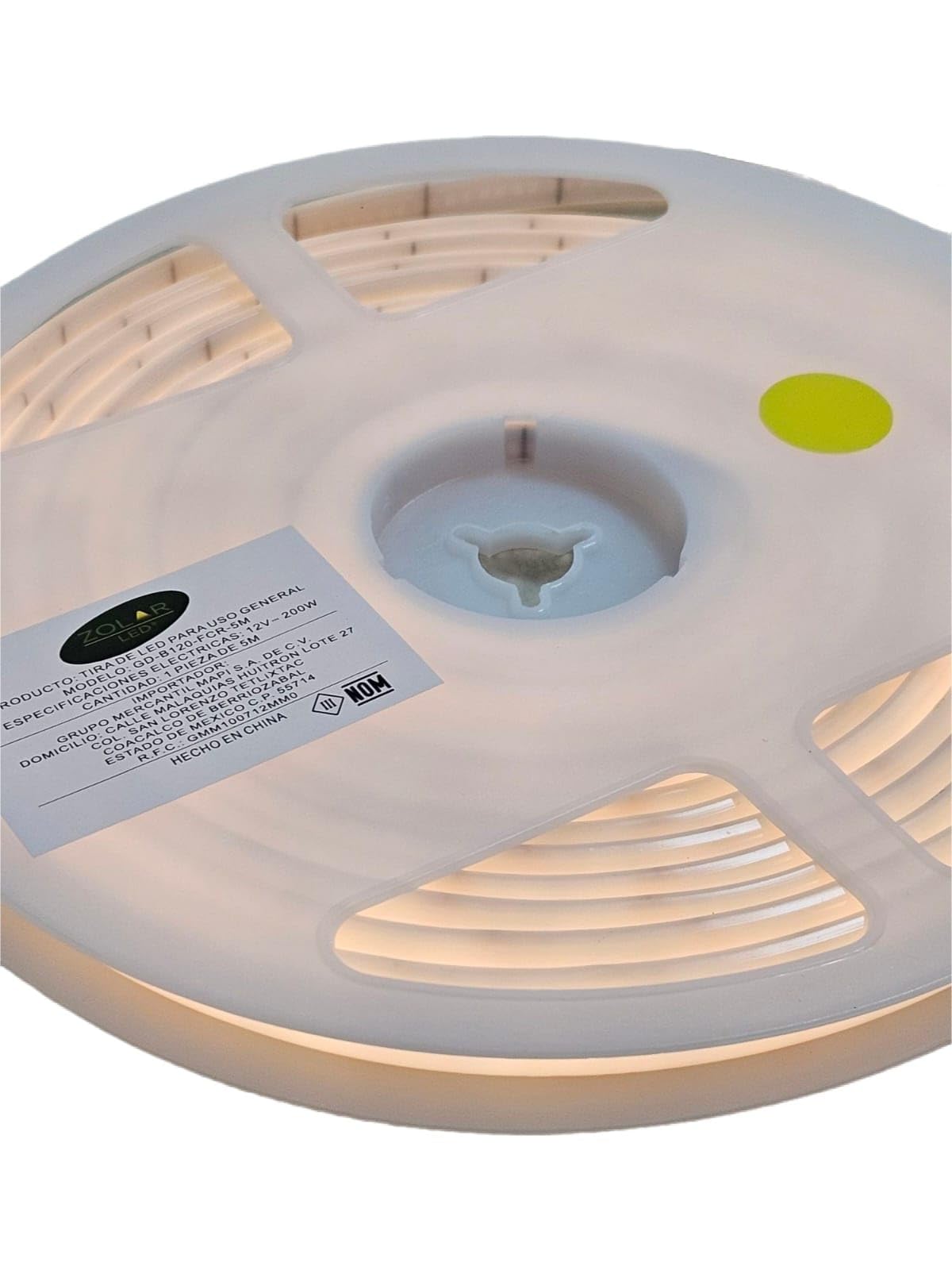 Tira Neon 5mts Led Cob Blanco Cálido