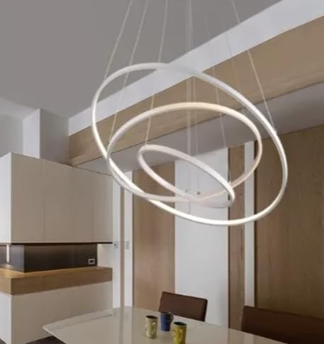 Candil De Led Planet Colgante Modernista Blanco