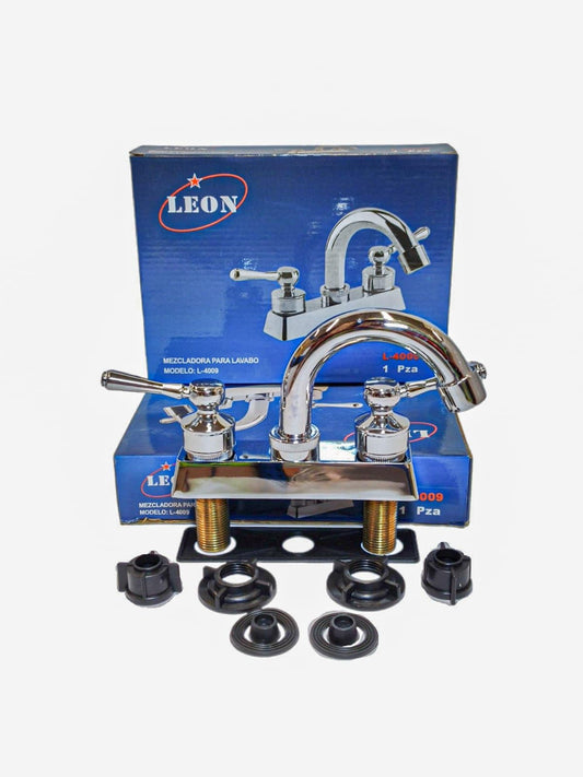 Mezcladora Metalica P/lavabo Maneral Palanca L-4009