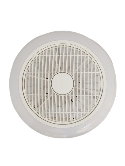 Lampara Con Ventilador Para Techo Compatible Android-ios BLANCO