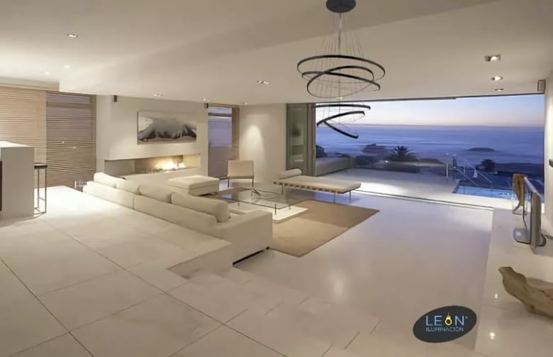 Candil De Led SAO -AS Colgante Modernista (dimeable 3000°k-6000°k) NEGRO