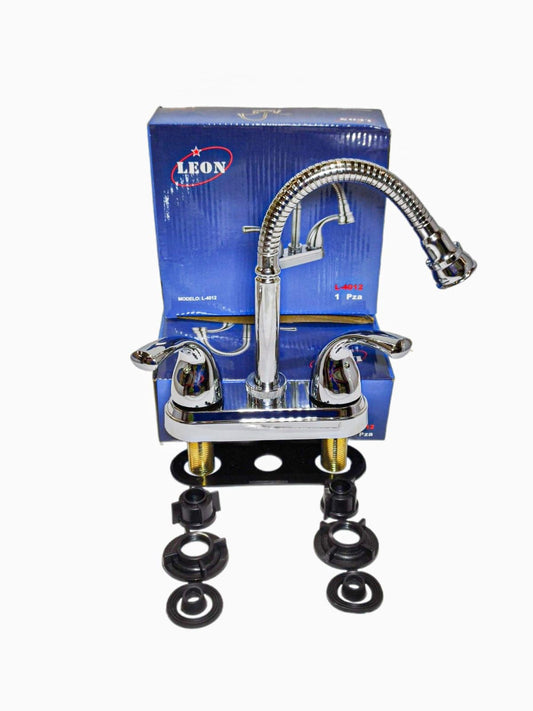 Mezcladora Para Lavabo Cuello Flexible (l-4012)