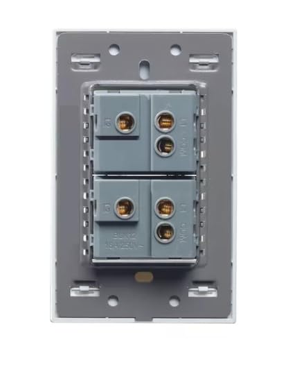 Placa Con 2 Apagadores Cristal Negra
