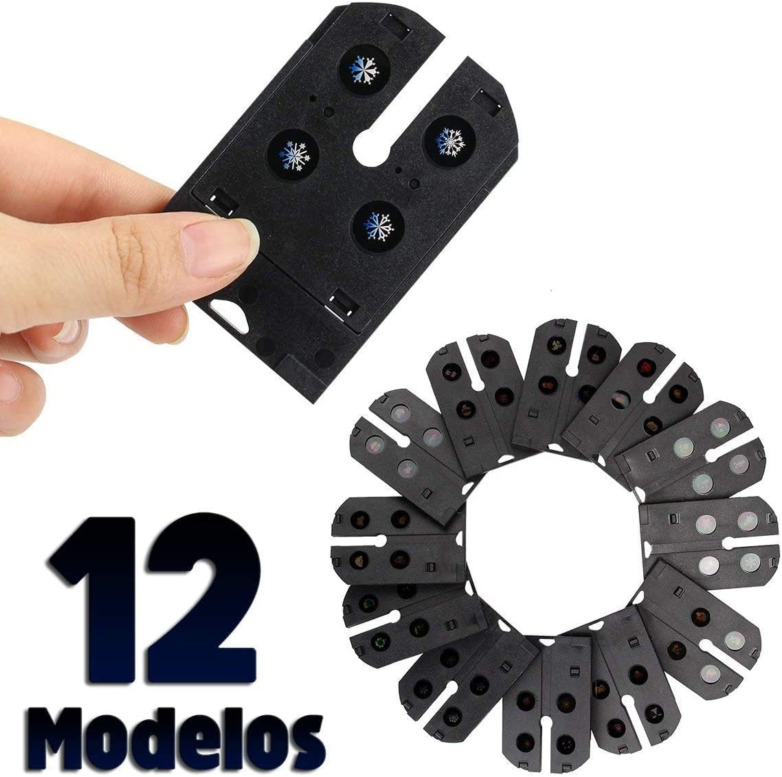 PROYECTOR LED CON 12 TARJETAS INTERCAMBIABLES