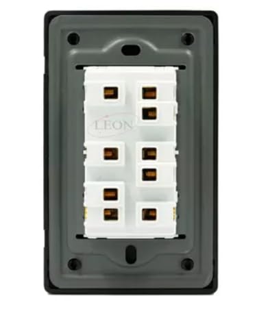 Apagador Triple Con Placa Cromada Leon