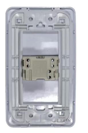 Placa Con 1 Apagador De Escalera Leon