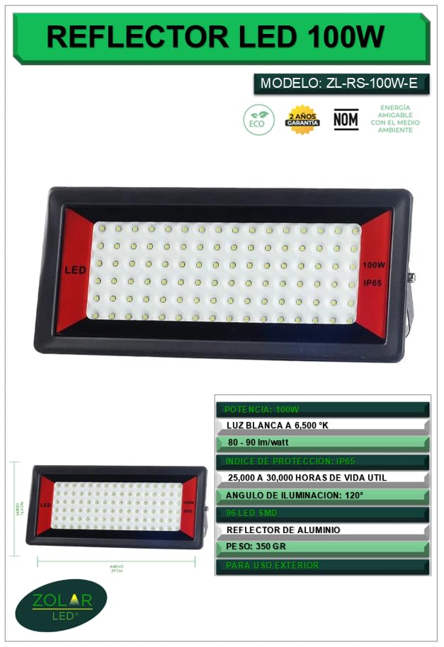 Reflector De Led 100w
