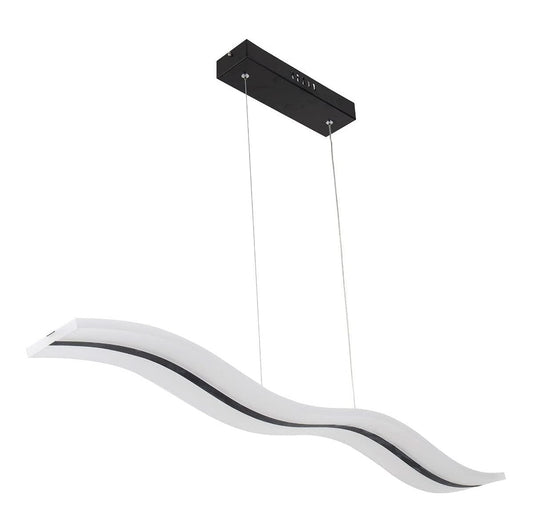 Candil De Led Colgante Modernista Negro (dimeable 3000°k-6000°k)