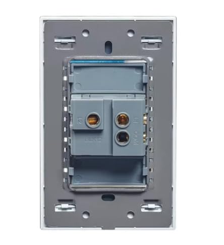 Apagador 72mm Con Placa Cristal Gris