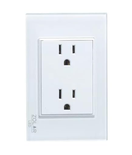 Placa Con 2 Contactos Cristal Blanca