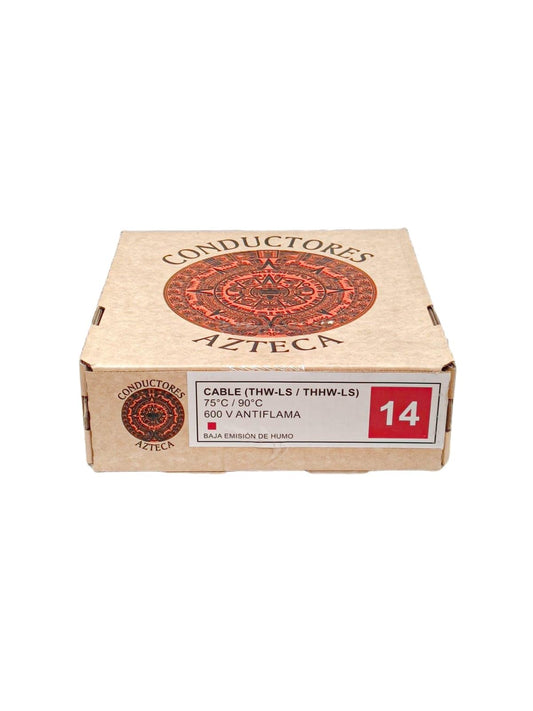 Genérico Cable Thw Azteca Cal 14 (100% Cobre) ROJO