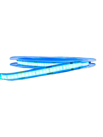 Tira Led Cob 5 Mts 12v Azul Ice
