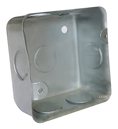 Caja Cuadrada De 1/2 Reforzada Galvanizada (pack C/10)